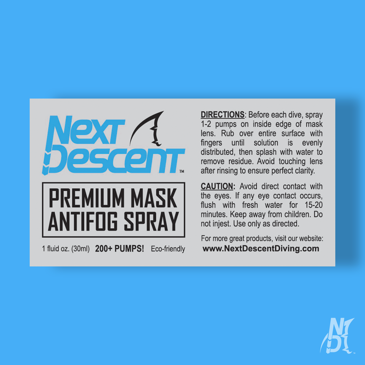 Premium Mask Antifog Spray - Each